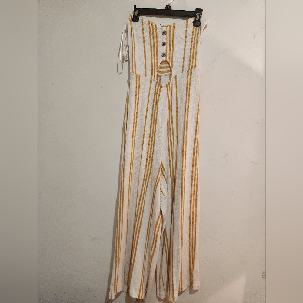 Stripped Jumpsuit -Love Tree